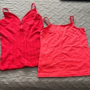 Red Tank Top Set